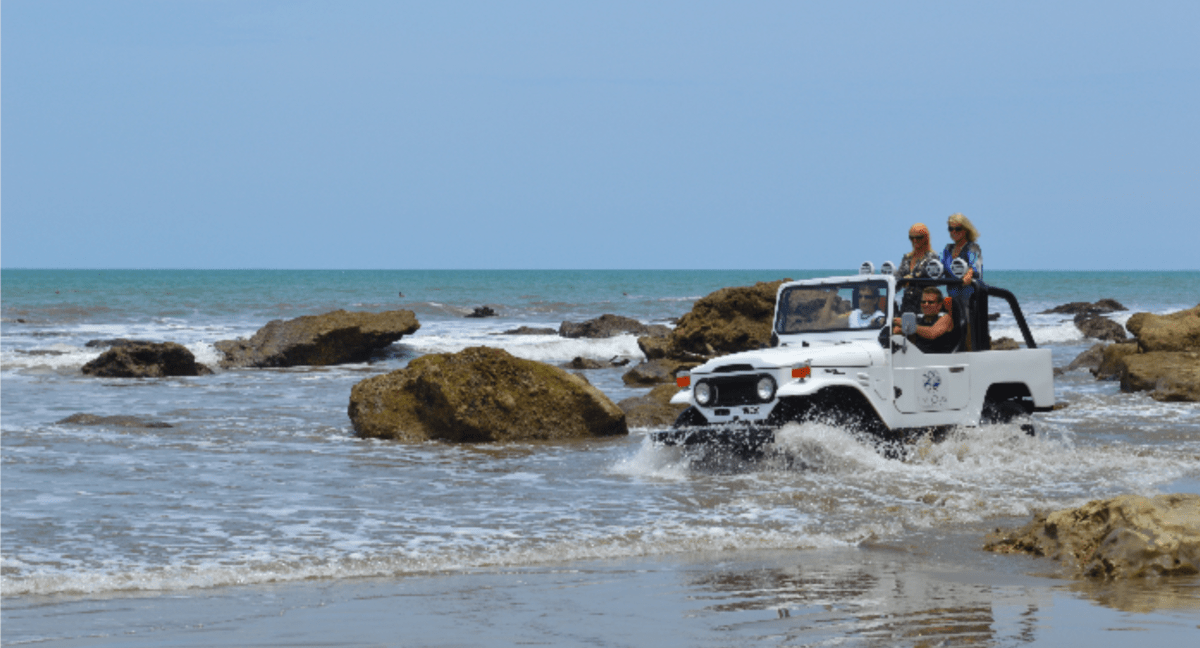 jeep on beach